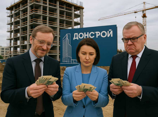 В ЖК «Алые паруса» компании «Донстрой» Блажко и Дерябиной падали лифты и рушился фасад, но миллиарды продолжали уходить через ВТБ Костина