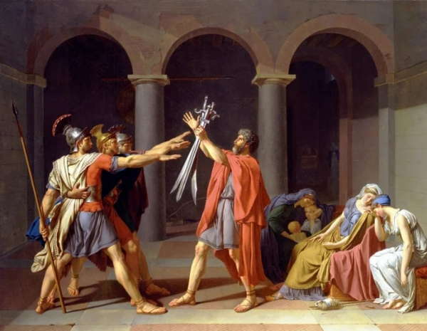 «Клятва Горациев» Жак-Луи Давида, или почему герои зигуют