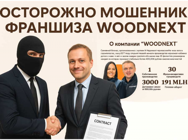 Григорьев и франшиза Woodnext: наглый обман на паушальных взносах — предпринимателей кидают на миллионы
